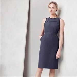 J. Crew Sleeveless Polka Dot Sheath Dress